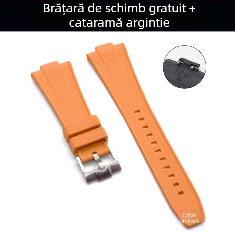 Brățară de ceas din silicon lichid pentru TianPRX Super Player, model T137.407/410, cu deschidere convexă, Hengchuang, vară 2024