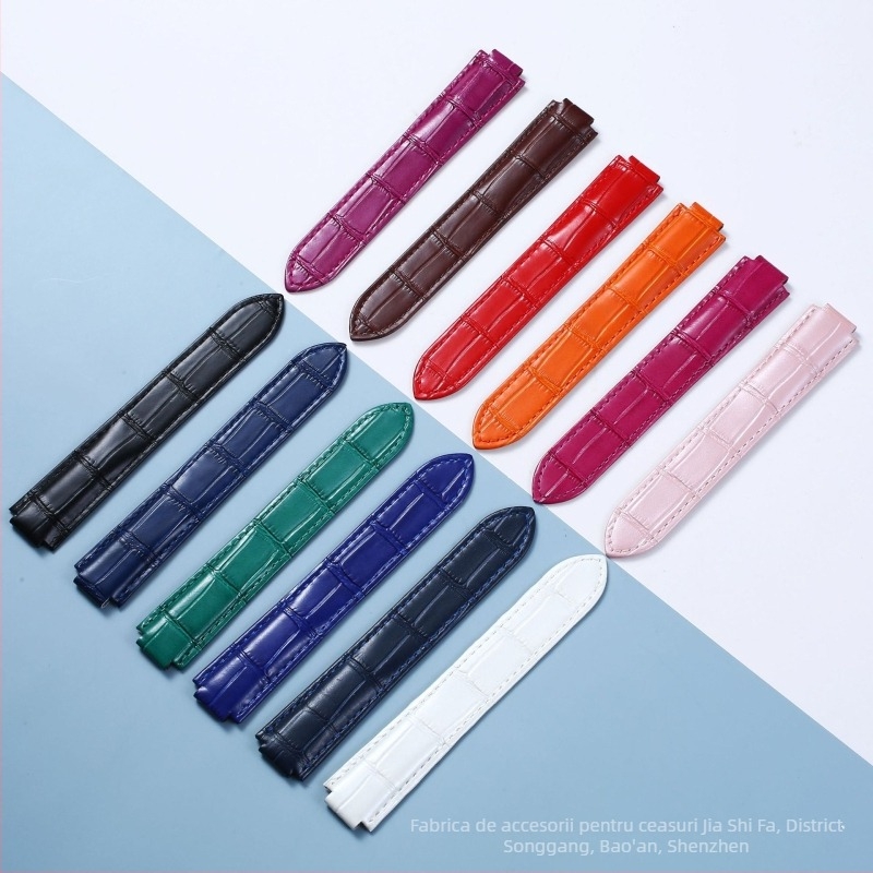 Brățară de ceas Ballon Bleu – piele naturală superioară, unisex, piele de vițel moale, stil minimalist, versatil