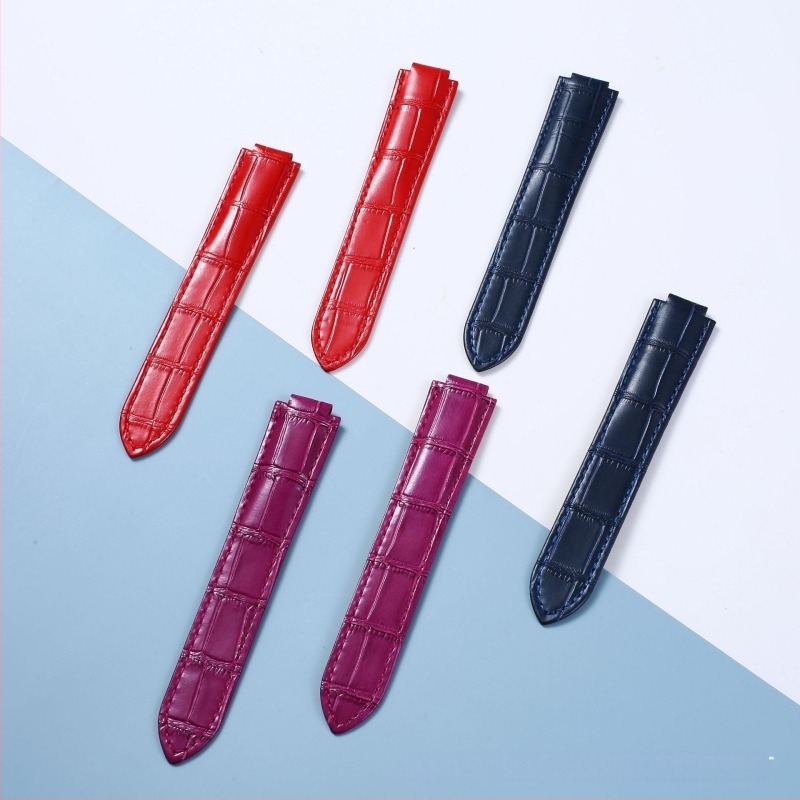 Brățară de ceas Ballon Bleu – piele naturală superioară, unisex, piele de vițel moale, stil minimalist, versatil