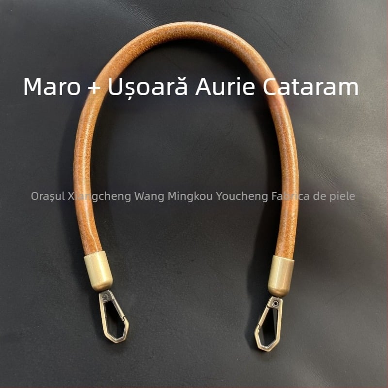Bretea pentru geantă – piele naturală, piele de vițel, prim strat, rezistentă la uzură, model YC-62, stil: estetică mixtă