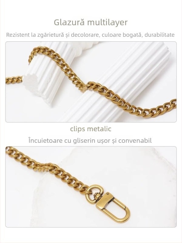 Curea metalică de umăr pentru geanta Dionysus, rezistentă la uzură, stil urban minimalist, primăvara 2025.