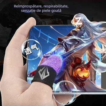 Mansete pentru degete pentru jocuri pe mobil, anti-transpirație și anti-derapare (PUBG Mobile)