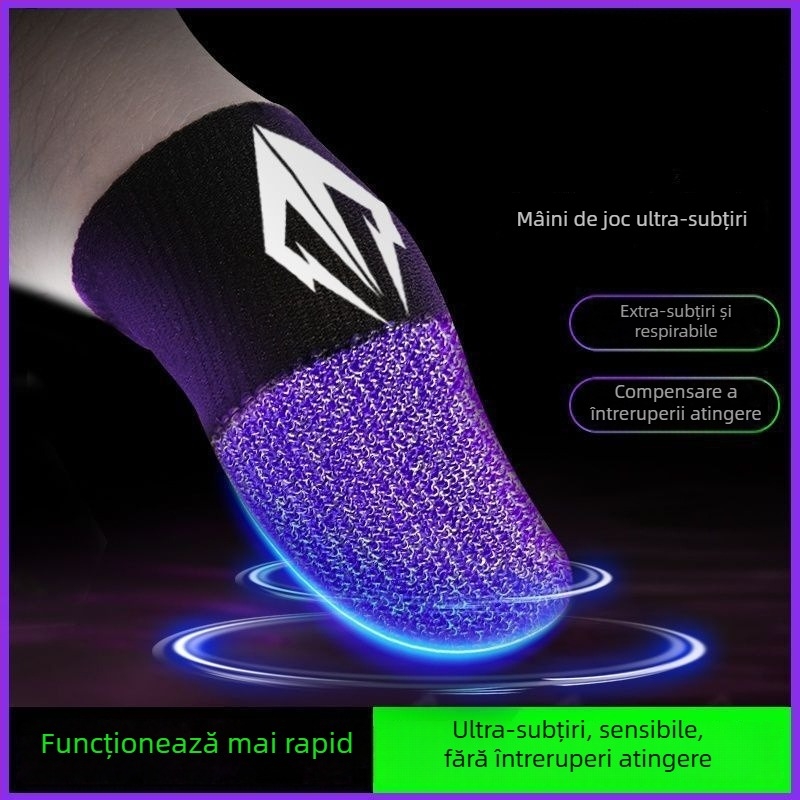 Mansete pentru degete pentru jocuri pe mobil, anti-transpirație și anti-derapare (PUBG Mobile)