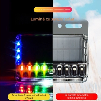 Lumină LED pentru ceață – lampă strob solar cu atingere, a patra generație; sursă LED; durată de viață 50.000 ore; pentru camioane mari, semi-remorci, remorci, utilaje, autobuze, motociclete