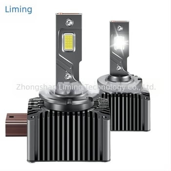 Faruri LED pentru mașină, seria D, conector inline P15, aluminiu de aviație, cupă reflectorizantă