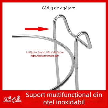 Suport auto din oțel inoxidabil pentru pahare, cu bază de încălzire și raft de depozitare fix