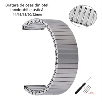 Curea universală din oțel inoxidabil pentru Huawei/Samsung, pentru ceas inteligent, lansare toamna 2024, stil business, versatil, elegant, sport