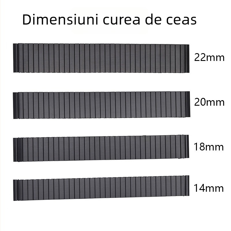 Curea universală din oțel inoxidabil pentru Huawei/Samsung, pentru ceas inteligent, lansare toamna 2024, stil business, versatil, elegant, sport