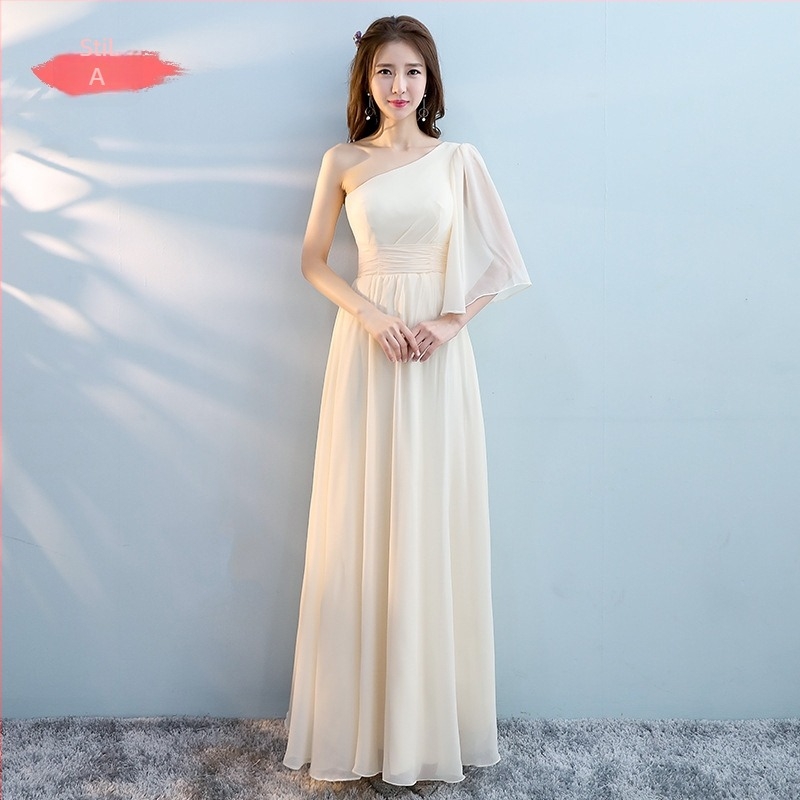 rochie de domnișoară de onoare, decolteu halter, fără mâneci, siluetă în formă de A, țesătură zbârcită, poliester