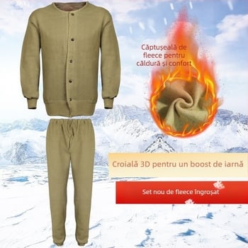 Jachetă fleece unisex pentru toamnă, 30% cașmir, material din bumbac amestec, izolație termică