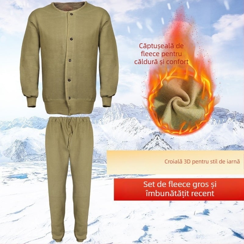 Jachetă fleece unisex pentru toamnă, 30% cașmir, material din bumbac amestec, izolație termică