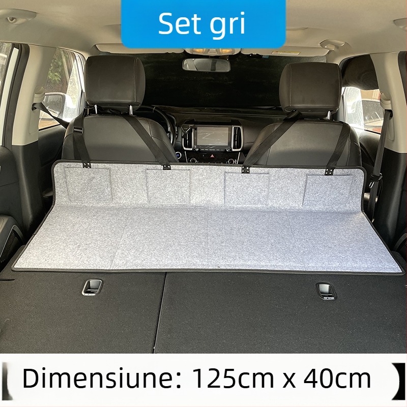 Pat de călătorie pentru SUV, în portbagajul din spate — umflare automată, țesătură flokată, model 1537-3