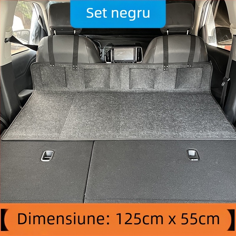 Pat de călătorie pentru SUV, în portbagajul din spate — umflare automată, țesătură flokată, model 1537-3