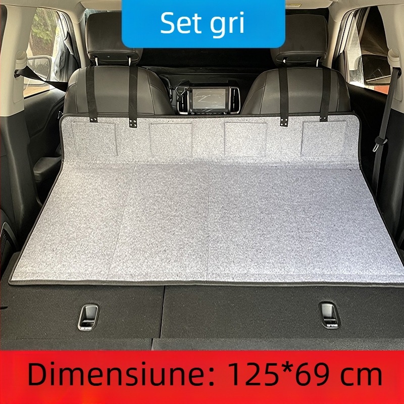Pat de călătorie pentru SUV, în portbagajul din spate — umflare automată, țesătură flokată, model 1537-3