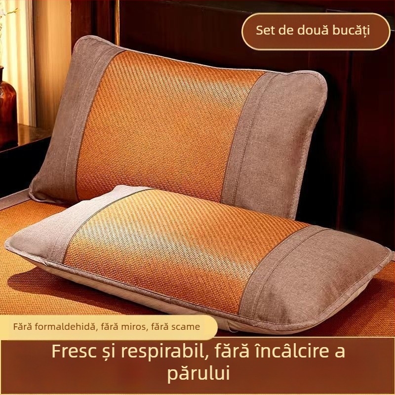 Set fețe de pernă, Ice Silk, pereche, îngroșate pentru vară (Material: Altul)