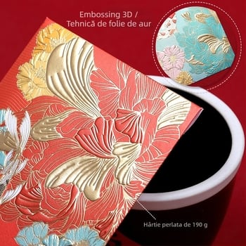 Plicuri pentru cadouri de nuntă din hârtie perlă, cu logo imprimat, brand Brother Wen Chuang, stil modern minimalist