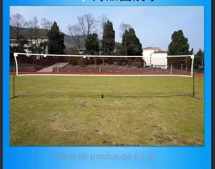Plasă de badminton, standard, pentru dublu profesionist, pliabilă și portabilă, pentru interior și exterior