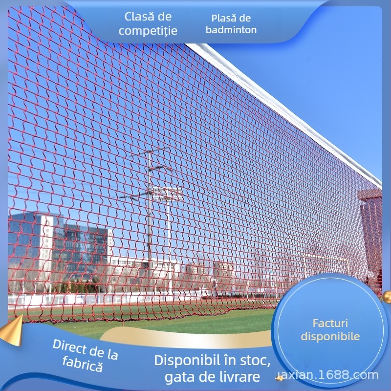 Plasă de badminton, standard, pentru dublu profesionist, pliabilă și portabilă, pentru interior și exterior
