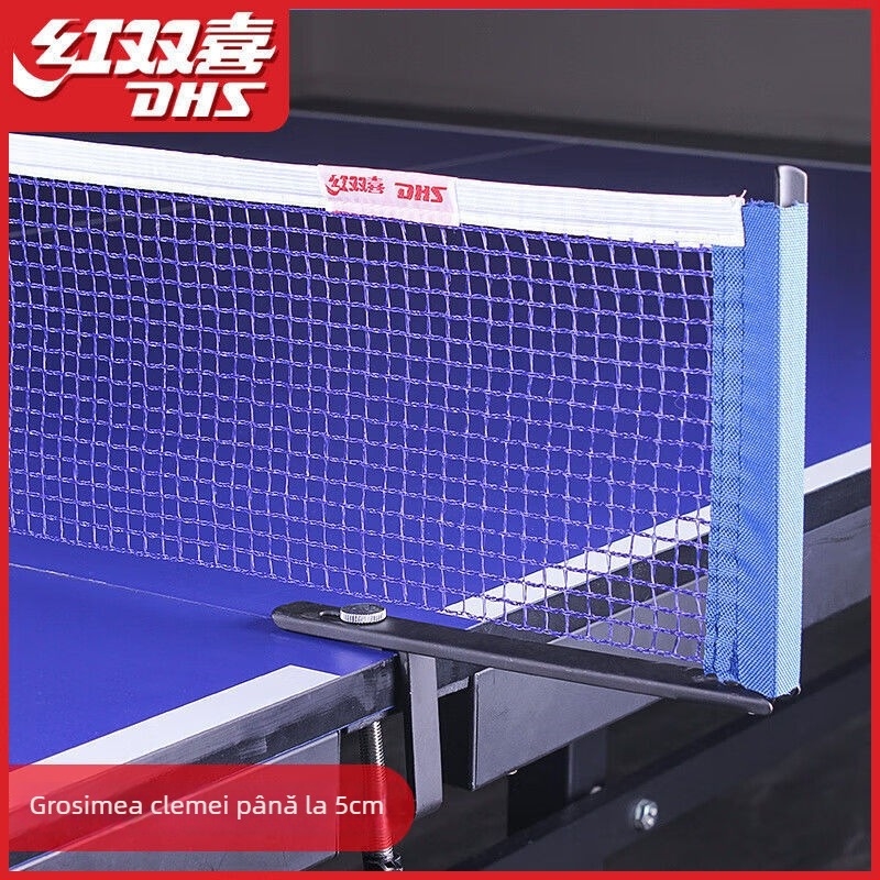 Stand pentru plasă de tenis de masă (Material: fibre de bumbac; Greutate: 1700 g; Brand: Double Happiness; Potrivit pentru badminton și tenis; Categoria: stand pentru plasă de tenis de masă)