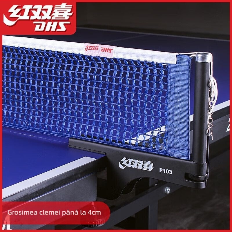 Stand pentru plasă de tenis de masă (Material: fibre de bumbac; Greutate: 1700 g; Brand: Double Happiness; Potrivit pentru badminton și tenis; Categoria: stand pentru plasă de tenis de masă)