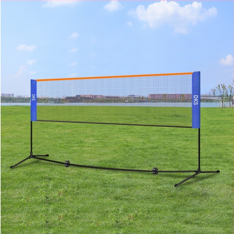 Cadru de plasă badminton – portabil, pliabil pentru competiții în aer liber, aliaj de aluminiu, brand Dicos, etichetare privată disponibilă