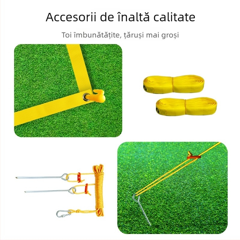 Set portabil de plasă pentru volei: structură din nylon, poliester și PVC; cadrul din aliaj de aluminiu, componente din oțel; personalizare disponibilă; marcă Hengfeng Ruichuang
