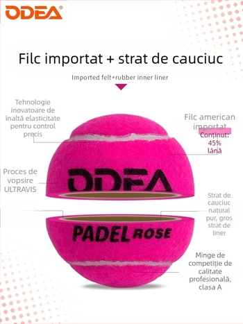 Odear Padel Ball – Minge de tenis tip cușcă, cu strat intern gros, elasticitate mare, minge de antrenament durabilă