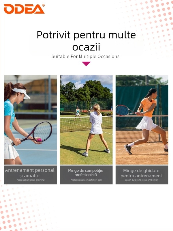 Odear Padel Ball – Minge de tenis tip cușcă, cu strat intern gros, elasticitate mare, minge de antrenament durabilă
