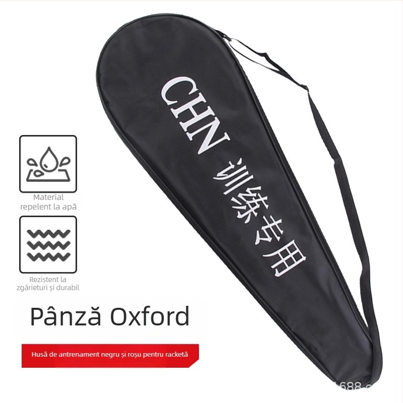 Husă de protecție pentru racheta de badminton Spike – material Oxford, impermeabil, cu logo imprimat, pentru adulți, potrivită pentru genți sportive și de exterior, tenis de masă și badminton