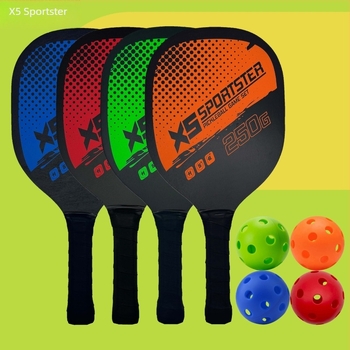 Set de rachete pickleball – Burning Wings, 249 g, lemn de plop de înaltă calitate
