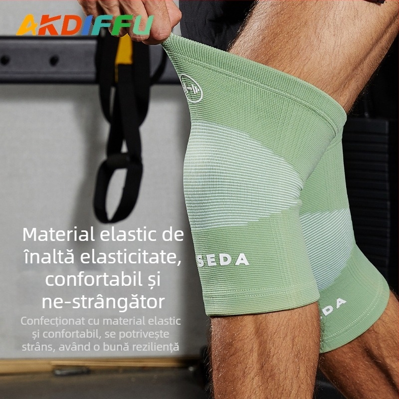 Genunchiere din nylon tricotat – protecție pentru genunchi pentru ridicarea greutăților, îndreptări și genuflexiuni, potrivire universală