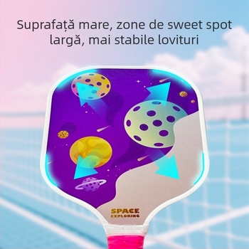 Set de rachete pickleball pentru copii Hasago, din fibră de sticlă, 195 g, pentru începători