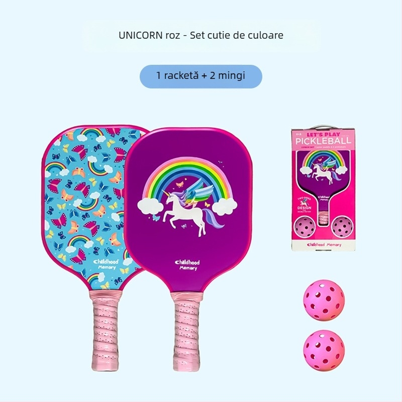 Set de rachete pickleball pentru copii Hasago, din fibră de sticlă, 195 g, pentru începători
