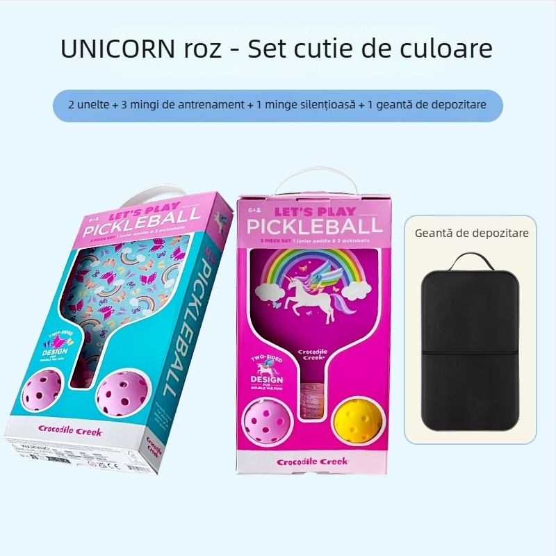 Set de rachete pickleball pentru copii Hasago, din fibră de sticlă, 195 g, pentru începători