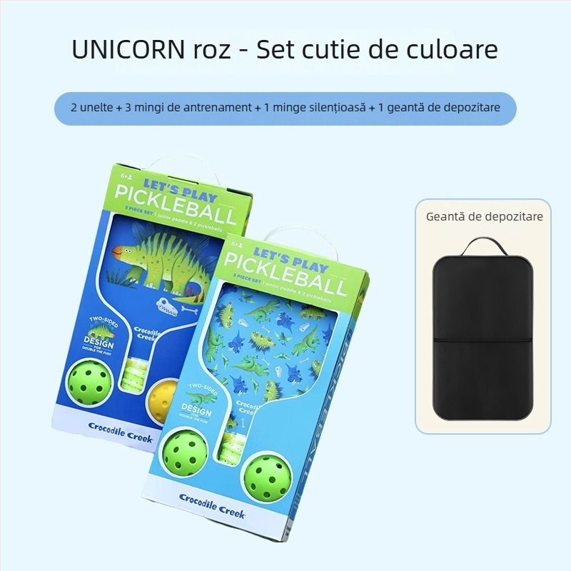 Set de rachete pickleball pentru copii Hasago, din fibră de sticlă, 195 g, pentru începători