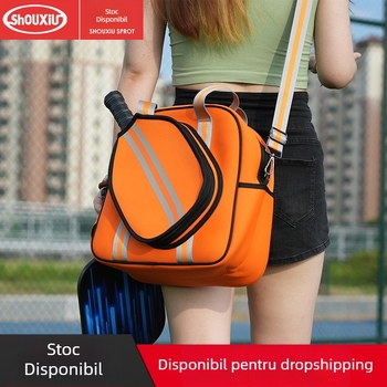 Geantă pentru tenis și badminton cu separare uscat-umedă, capacitate mare, pentru exterior, potrivită pentru pickleball