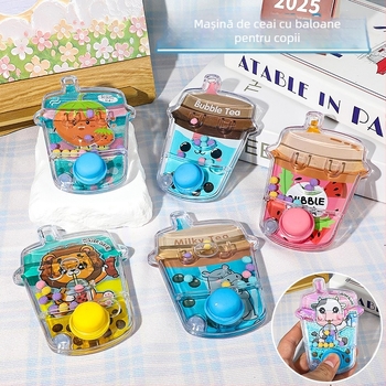 Joc educativ cu bile de apă pentru copii, plastic, 4–6 ani, joc interactiv de coordonare mână-ochi (joc cu inele de aruncare)