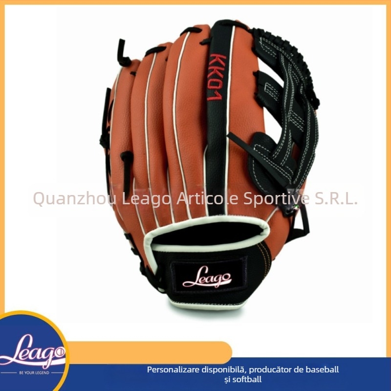 Mănușă de baseball pentru mâna stângă, keiken PVC, origine China, logo personalizabil, potrivit pentru softball