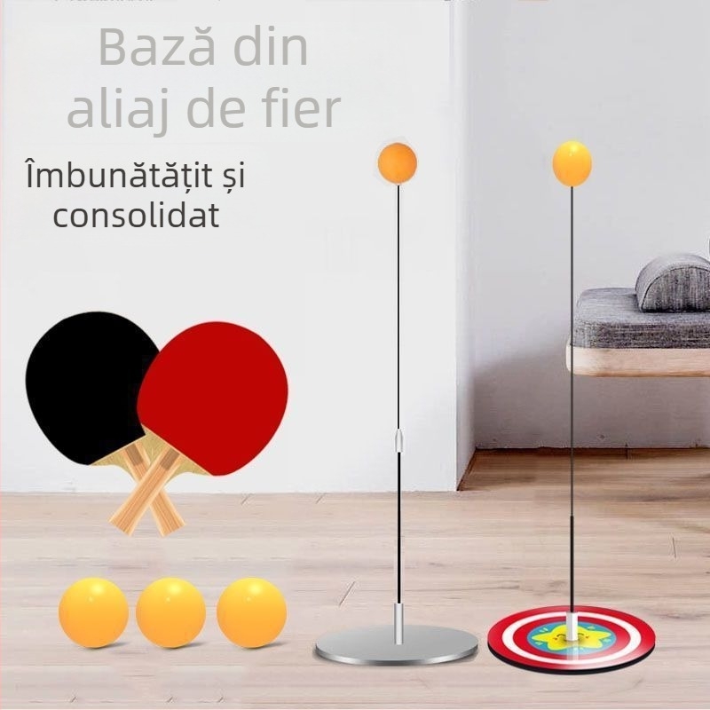Antrenor de tenis de masă – dispozitiv fix de antrenament pentru antrenament solo și la dublu