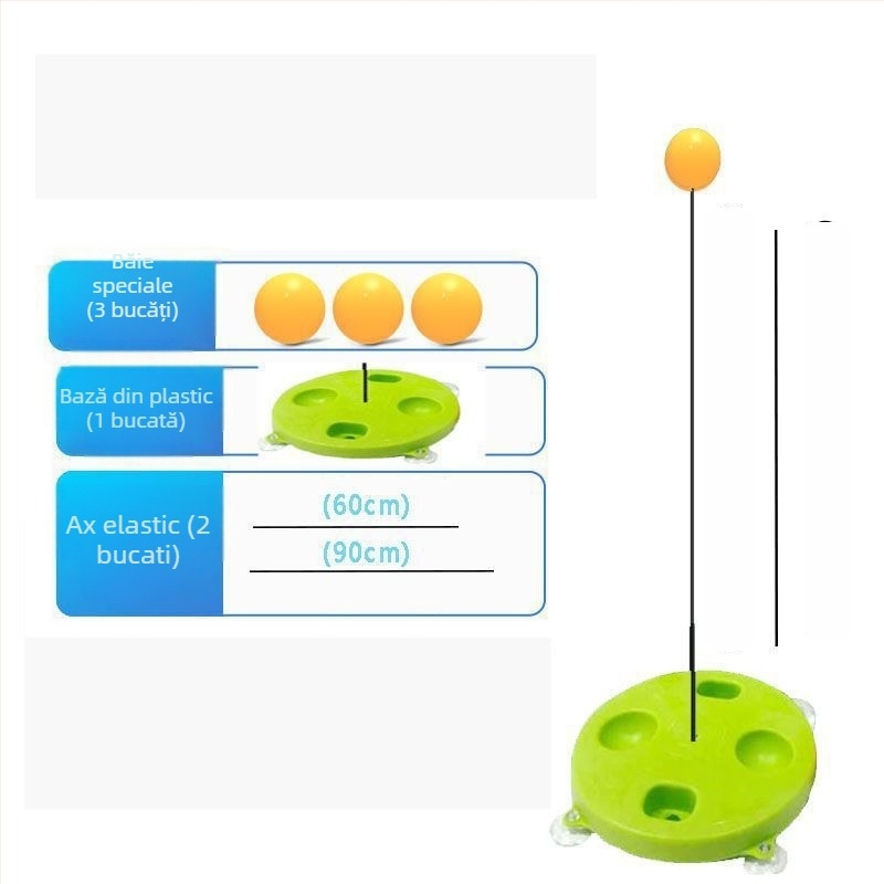 Antrenor de tenis de masă – dispozitiv fix de antrenament pentru antrenament solo și la dublu