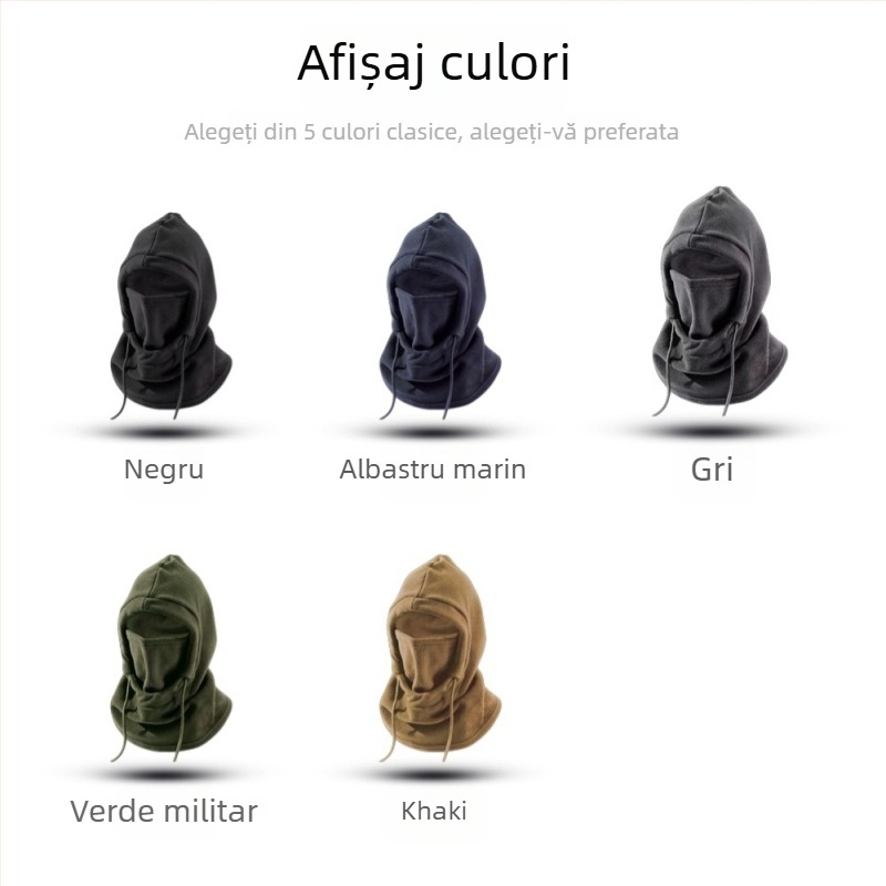 Balaclavă caldă cu protecție împotriva vântului pentru ciclism de iarnă – unisex