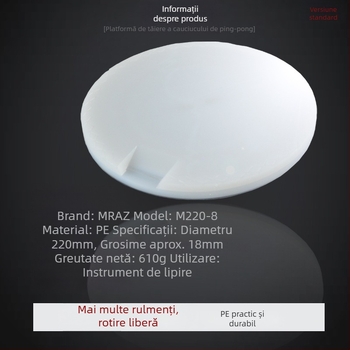 Platformă de tăiere a gumii pentru tenis de masă – unealtă DIY cu masă și platou rotativ PA66 marca MRAZ