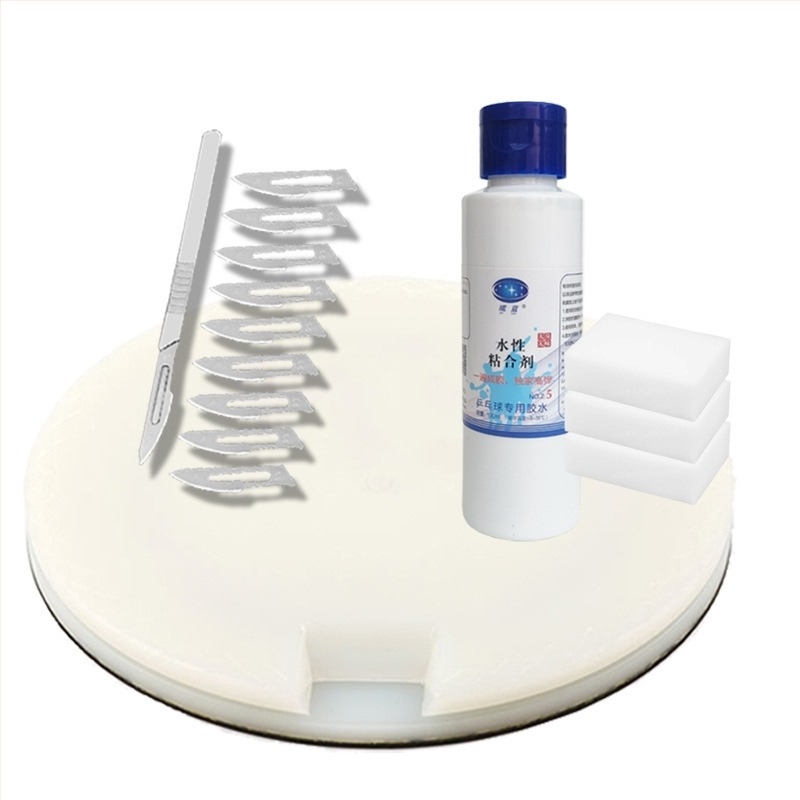 Platformă de tăiere a gumii pentru tenis de masă – unealtă DIY cu masă și platou rotativ PA66 marca MRAZ