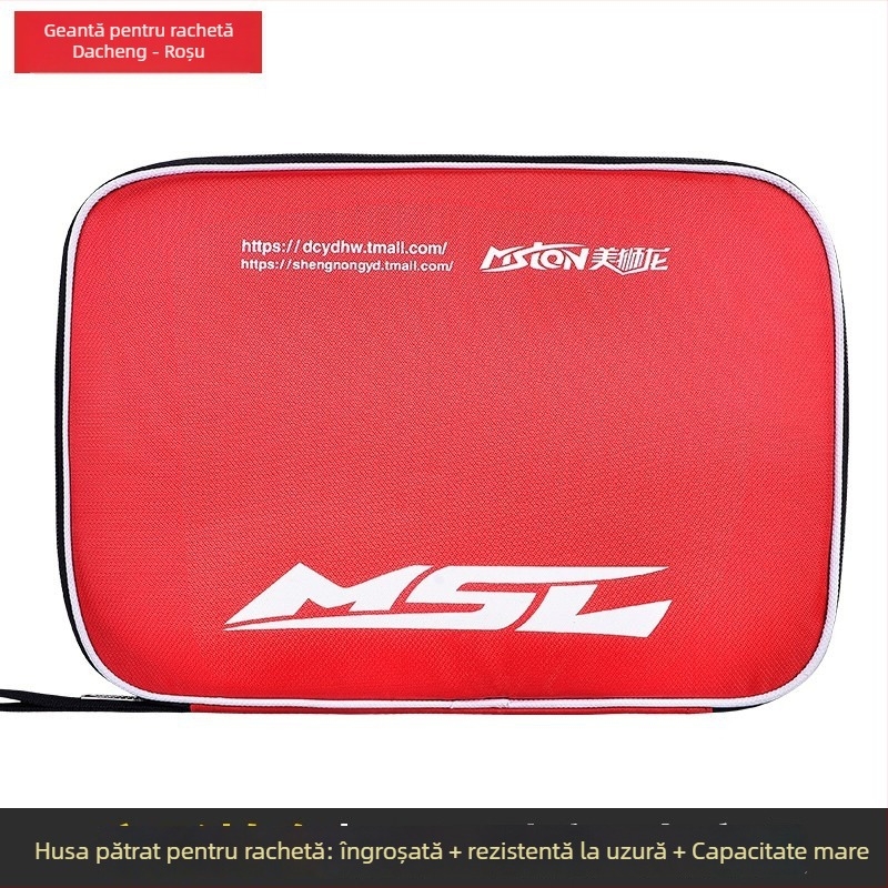 Geantă pentru rachete de tenis de masă – Capacitate mare, formă de dovleac, material Oxford, Beautiful Lion