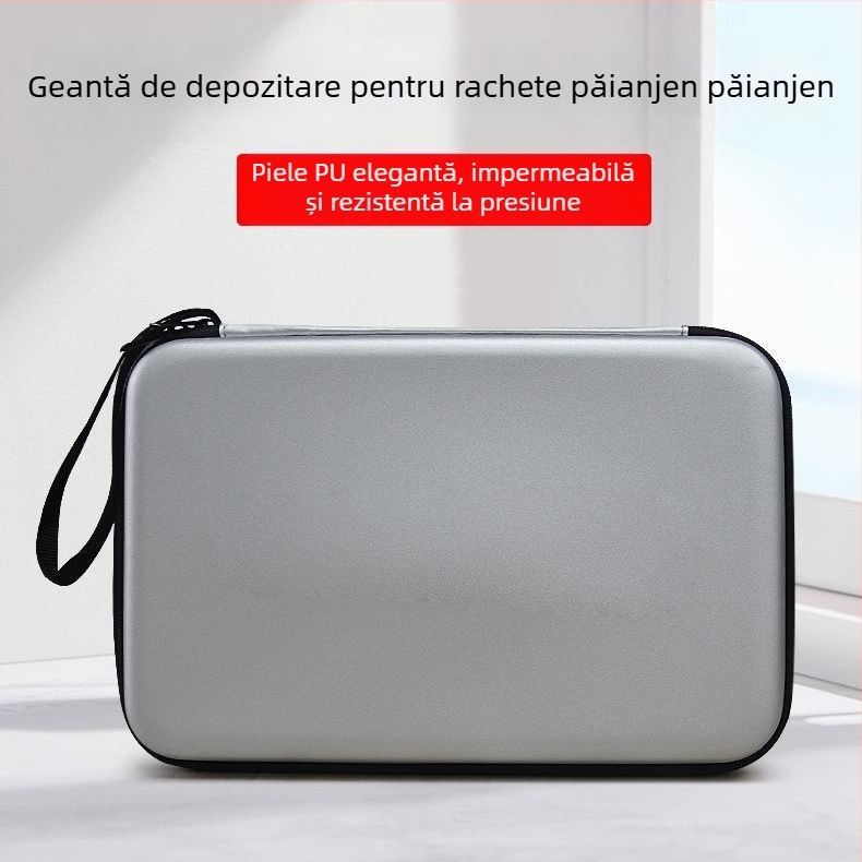 Husă pentru racheta de ping-pong – husă pătrată impermeabilă, protecție anti-cadere, formă de dovleac pentru depozitare