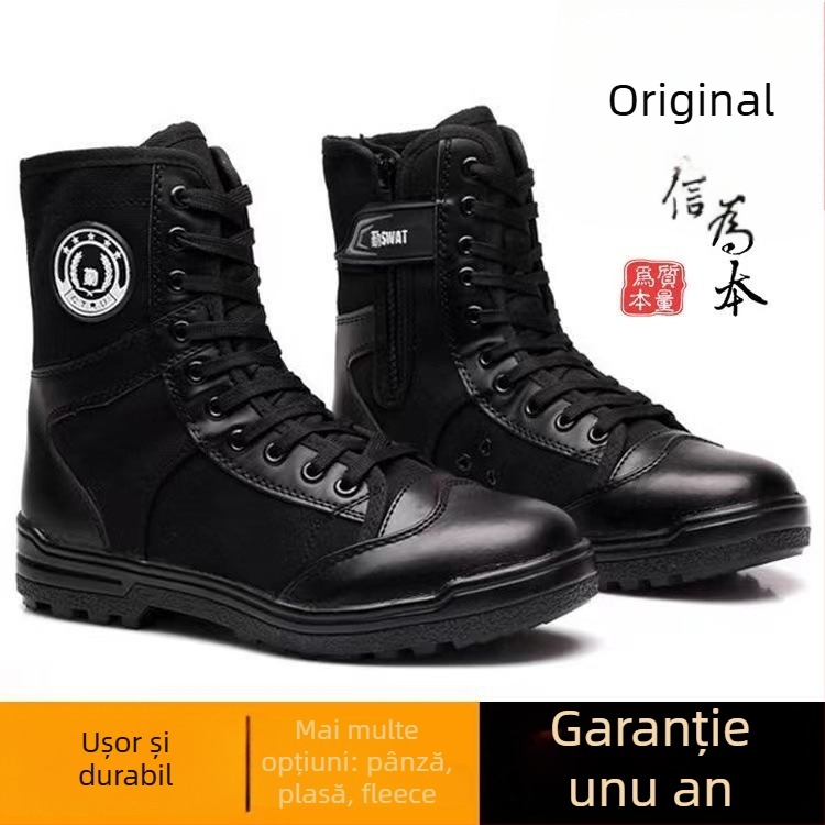 Ghete tactice de securitate; material impermeabil; adulți; bărbați; outdoor, stil militar