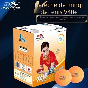 Mingi de tenis de masă ABS Pisces, pachet 100 buc., V40+, cutie pentru antrenament