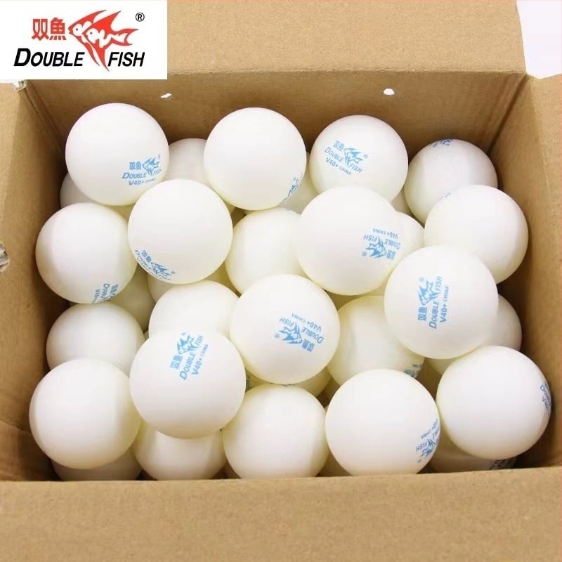 Mingi de tenis de masă ABS Pisces, pachet 100 buc., V40+, cutie pentru antrenament