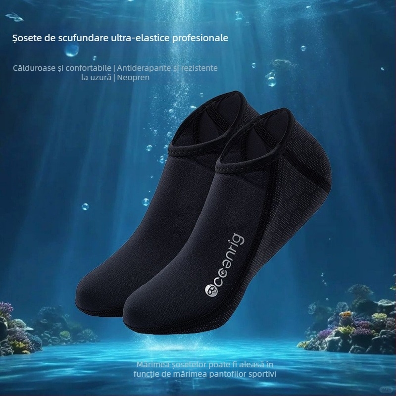Șosete de scufundări pentru bărbați și femei, calde, antiderapante, pentru snorkeling și înot