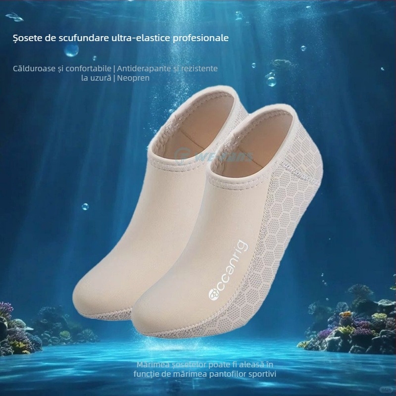 Șosete de scufundări pentru bărbați și femei, calde, antiderapante, pentru snorkeling și înot